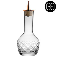 Bitters Bottle 90ml Classic Diamond Cut with Copper Dasher