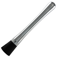 Muddler Brushed Stainless Steel Black Base 205mm