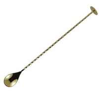 Bar Spoon Twist with Dime Muddler Gold