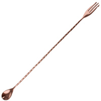 Bar Spoon Trident Stainless Steel 40cm Copper 