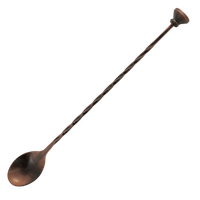 Bar Spoon Twist with Stud Muddler Antique Copper