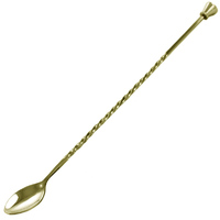 Bar Spoon Twist with Stud Muddler Gold