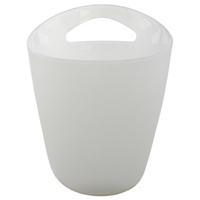 Ice Bucket Wine Cooler Frosted Plastic 3 Litre