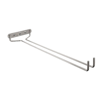 Glass Hanger Wall Mount Chrome - 400mm