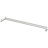 Glass Hanger Single Row Chrome - 600mm