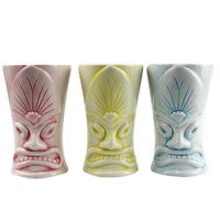 Ceramic Tiki Mug Kala Assorted Pack of 3