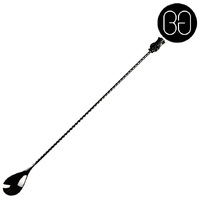 Tiki Bar Spoon 33cm Black Chrome