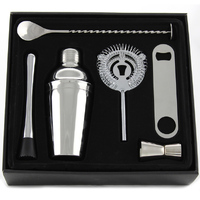 Cocktail Kit 6 Piece Stainless Steel in Gift Box