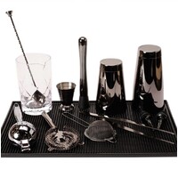 The Complete Professional at Home Bar Kit Black Chrome