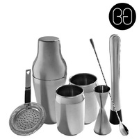 Can Tumbler 7pc Cocktail Kit Stainless Steel