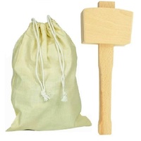 Lewis Bag & Wooden Ice Mallet Kit