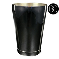 Cocktail Shaker Toby Tin 18oz Black Chrome