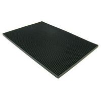 Bar Service Mat Rubber Black 45 x 31cm