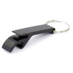 Bottle Opener Keyring Black