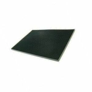 Bar Service Mat Rubber Small Black 30 x 15cm