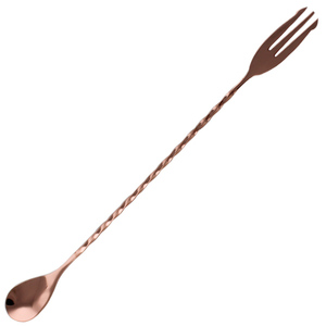 Bar Spoon Trident Stainless Steel 30cm Copper 