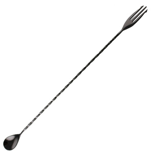 Bar Spoon Trident Stainless Steel 40cm Black Chrome