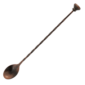 Bar Spoon Twist with Stud Muddler Antique Copper