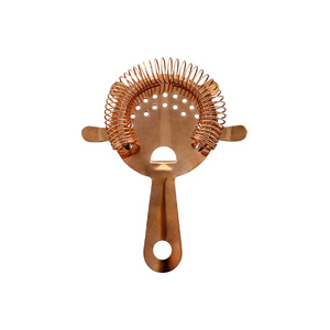 Cocktail Strainer Hawthorn 4 Prong Copper