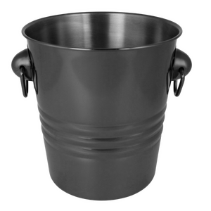 Ice Bucket Wine Cooler Black Chrome 4 Litre