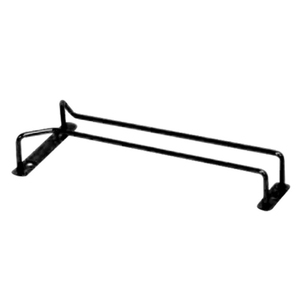 Glass Hanger Single Row Black- 250mm