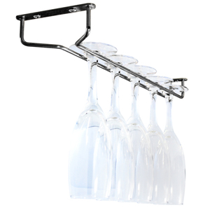 Glass Hanger Single Row Black - 400mm