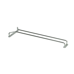 Glass Hanger Single Row Chrome - 400mm