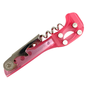 Waiter's Friend Cork Screw  & Cap Clamp Hot Pink