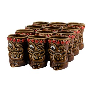 Ceramic Cheeky Tiki Shot 90ml Pack of 12