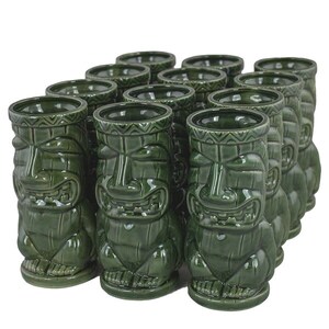 Tiki Mug King Green Pack of 12