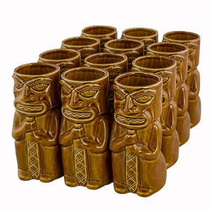 Tiki Mug Water Spirit Brown Pack of 12