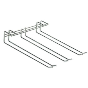 Chrome Triple Row Glass Hanger Rack