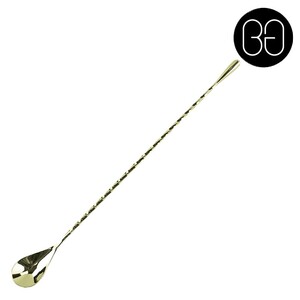 Bar Spoon Teardrop 33cm Gold 