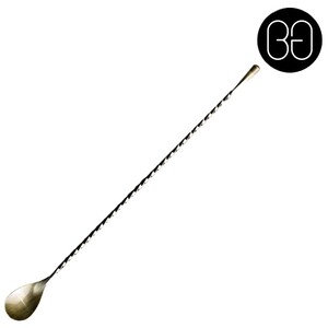 Bar Spoon Teardrop 33cm Antique Gold