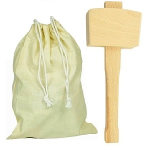 Lewis Bag & Wooden Ice Mallet Kit