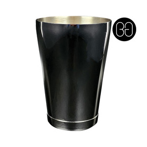 Cocktail Shaker Toby Tin 18oz Black Chrome