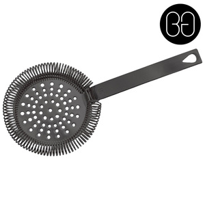 Cocktail Strainer No Prong Strainer Black Chrome